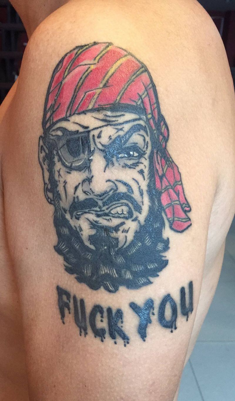 海盗（恢复好后）纹身图片