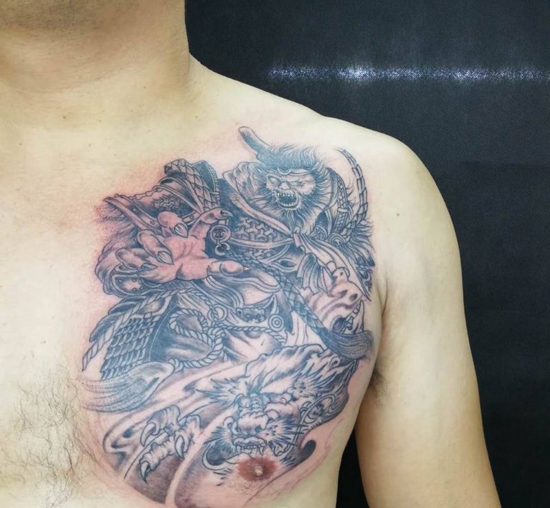 暴力猴哥纹身图片