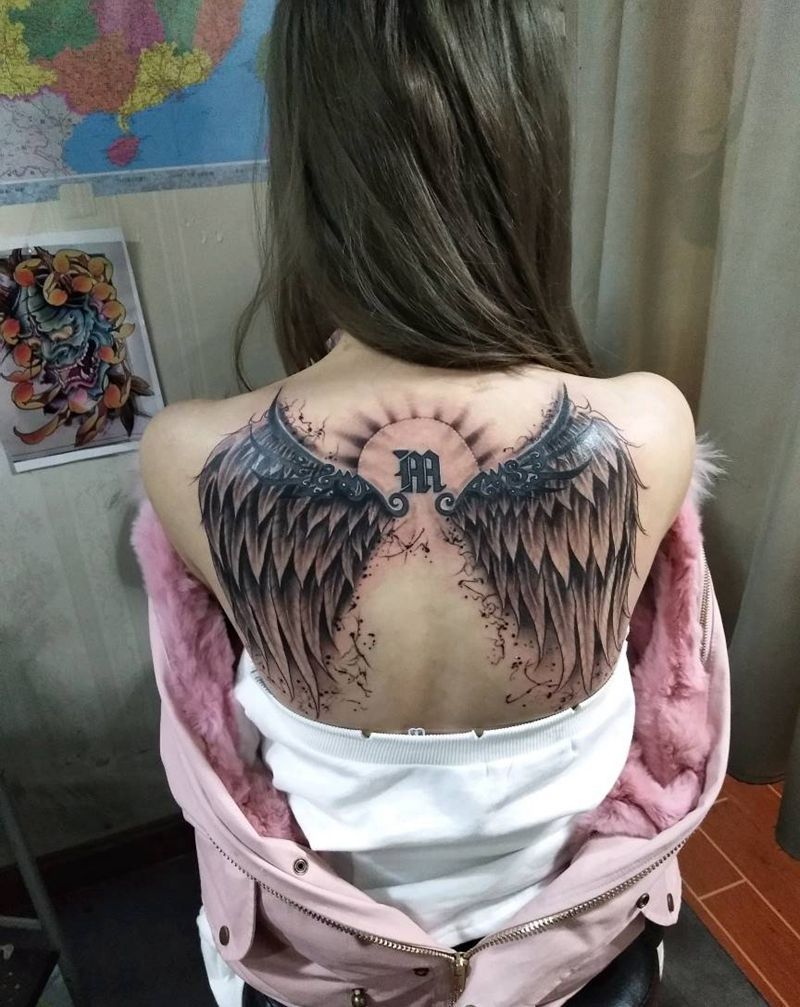 翅膀设计纹身图片