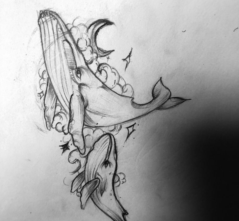 鲸鱼纹身图片
