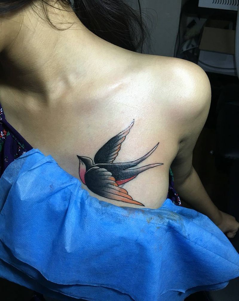 燕子纹身图片