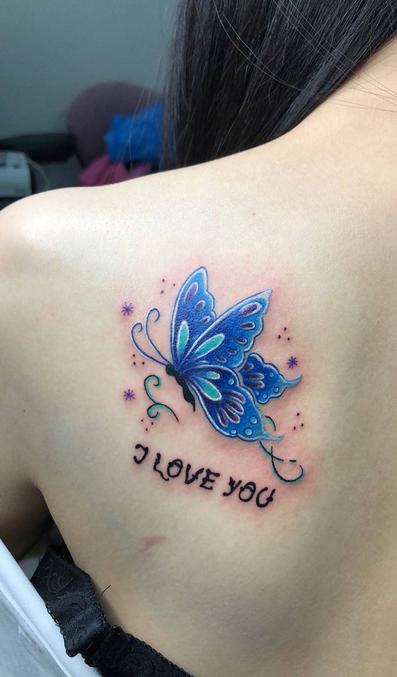 蝴蝶飞飞纹身图片