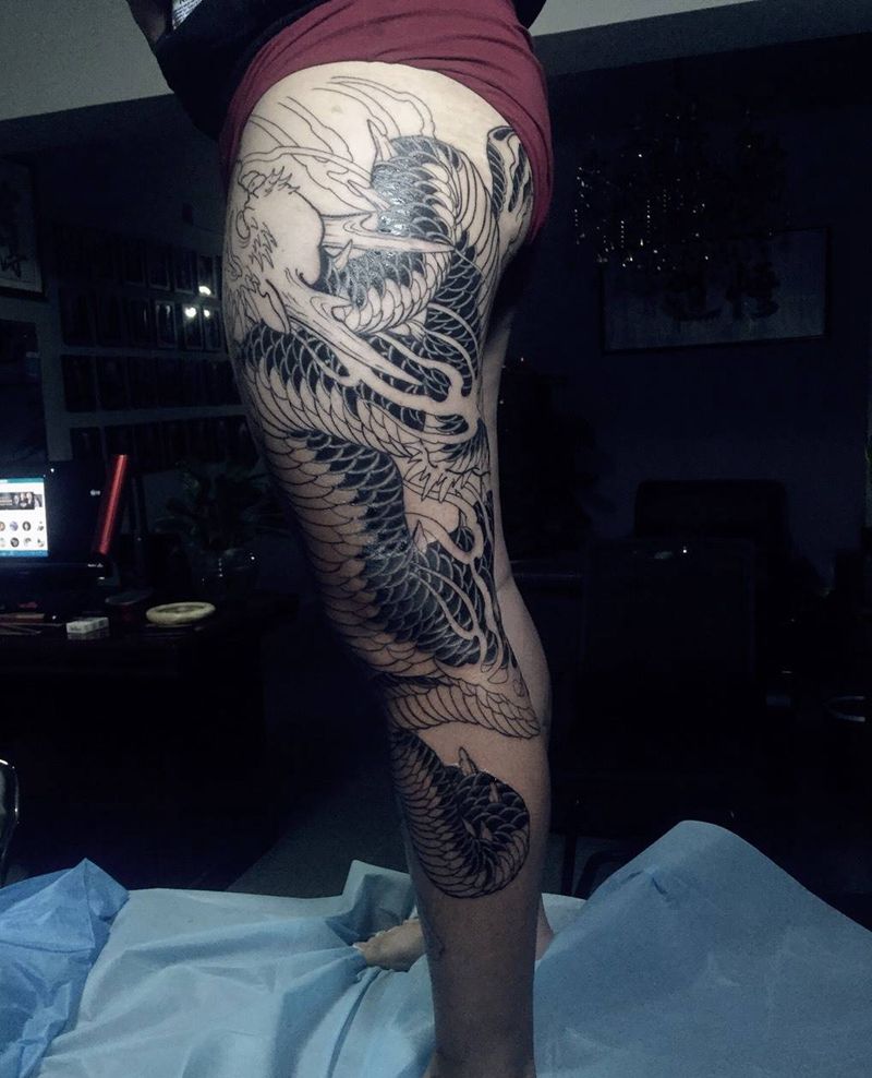 龙纹身图片