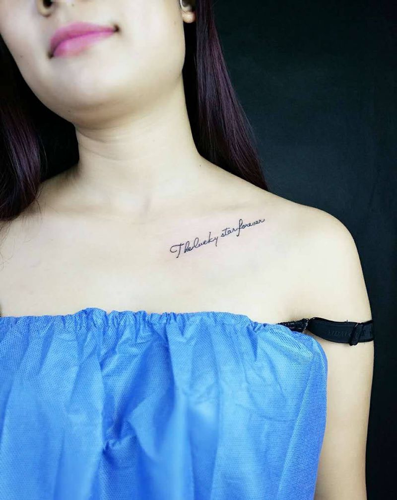 锁骨 你准备好了吗纹身图片