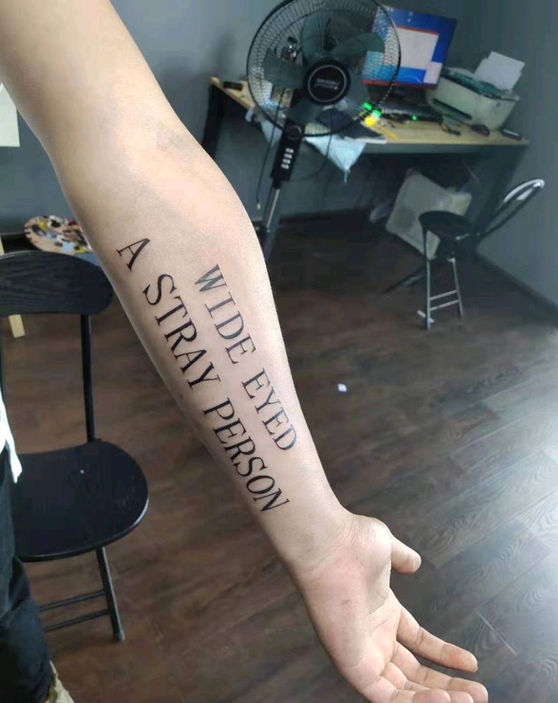 英文纹身图片_花体字纹身图案