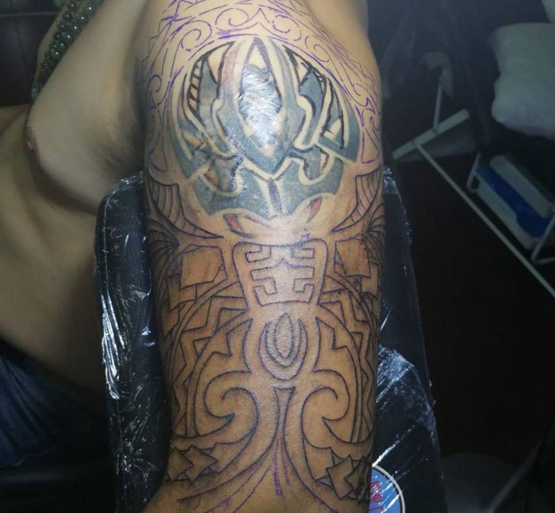 图腾添加纹身图片