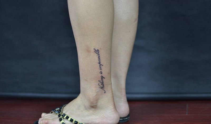 小小文字纹身图片