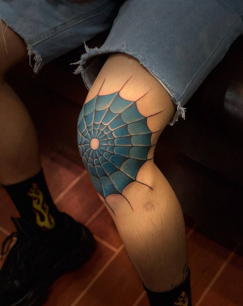 蜘蛛网纹身图片
