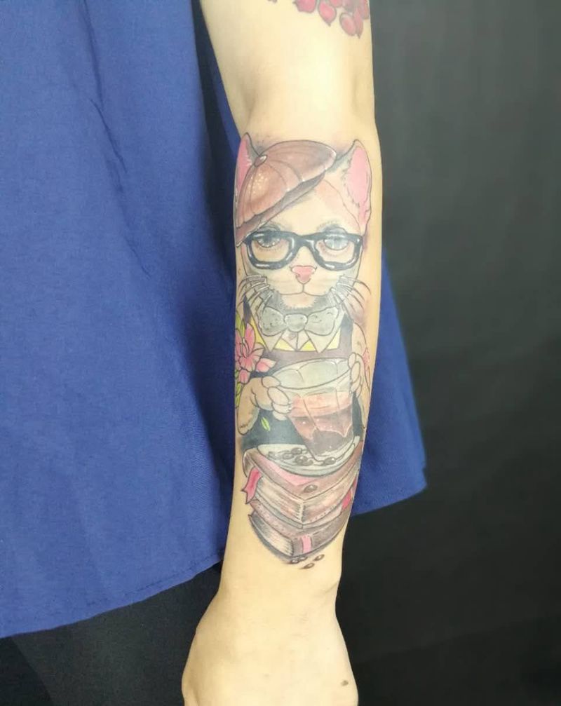 喵小姐纹身图片