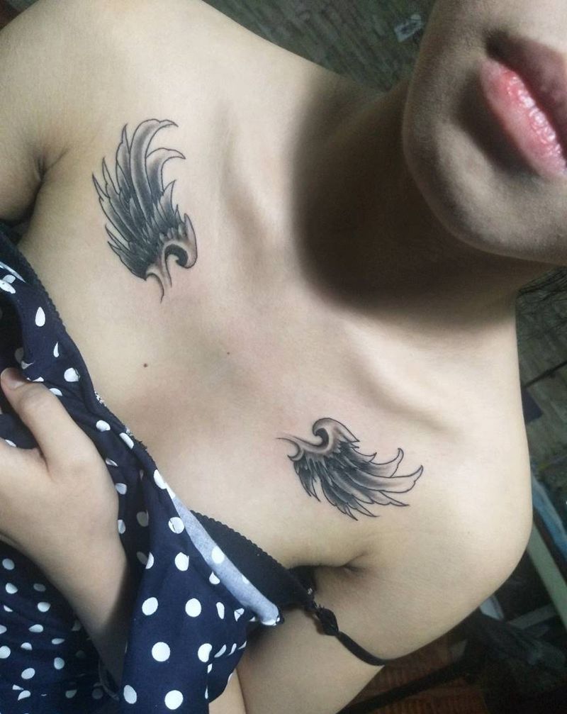 翅膀纹身图片