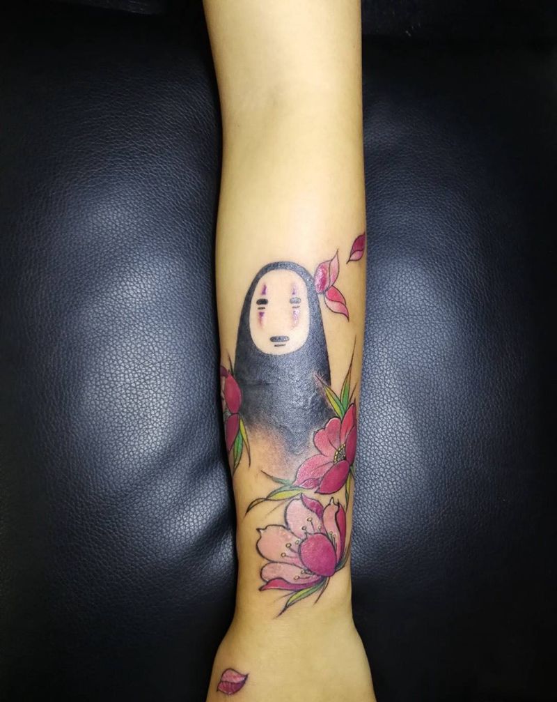 无脸男纹身图片