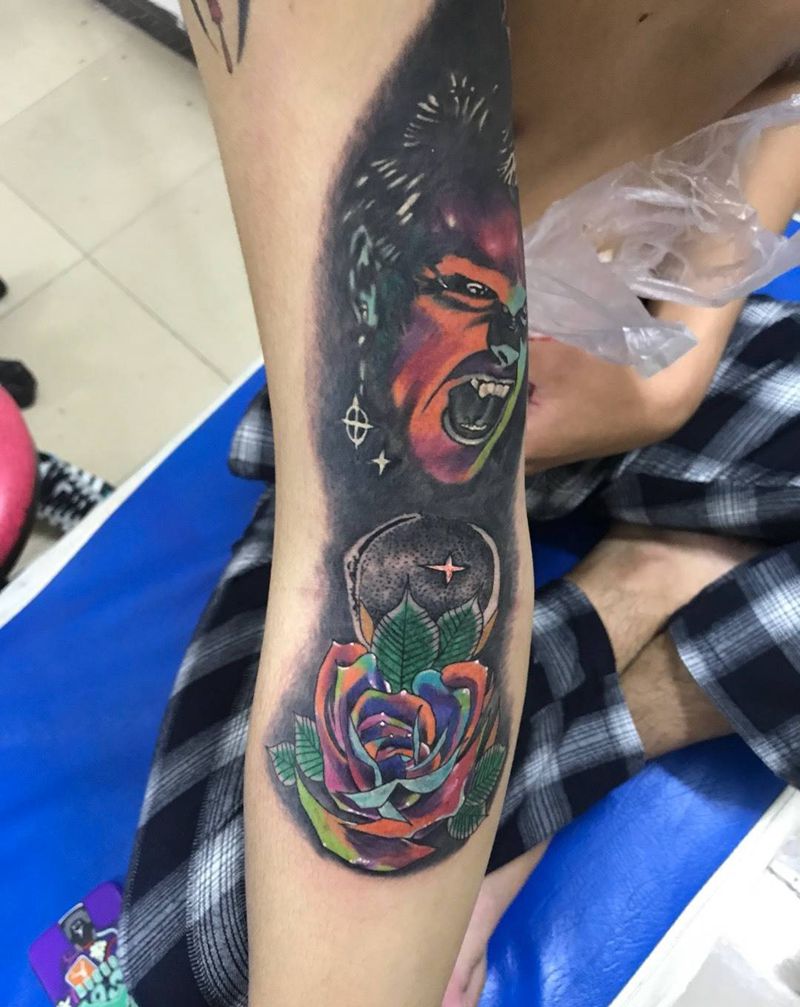 欧美重彩纹身图片