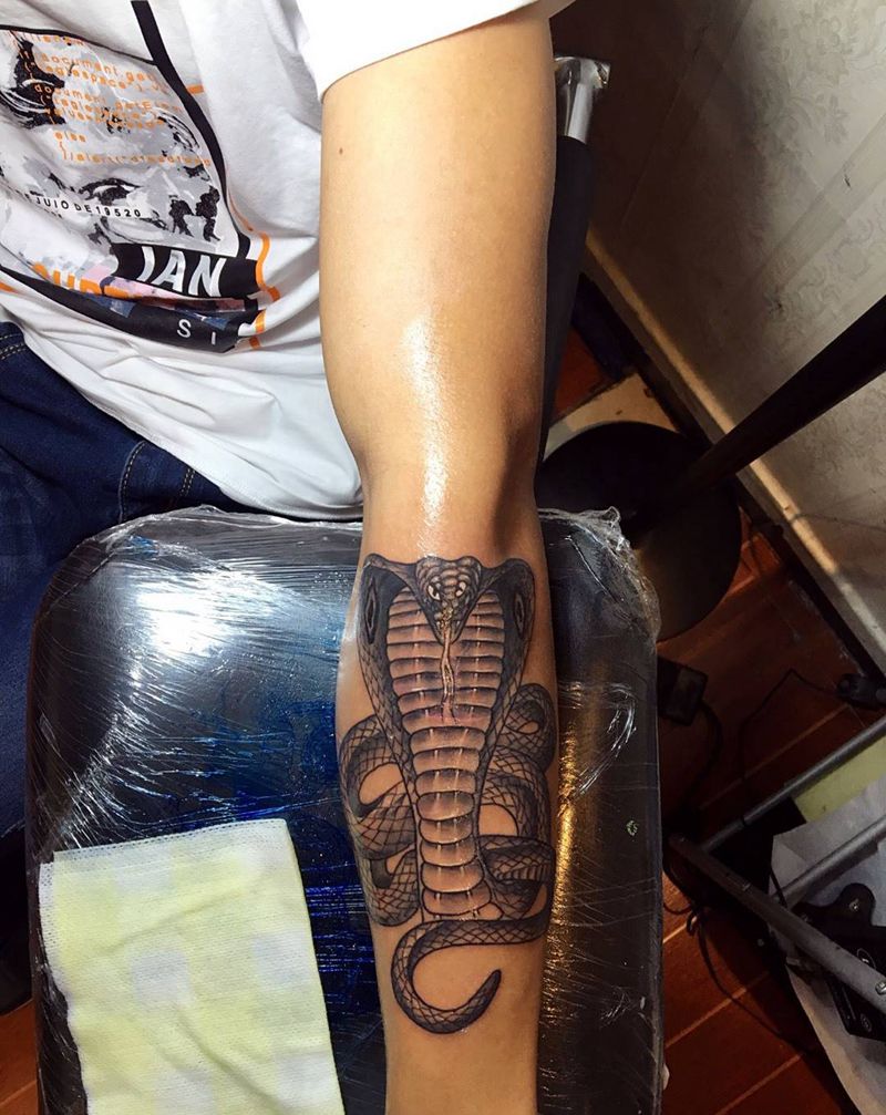 蛇纹身图片