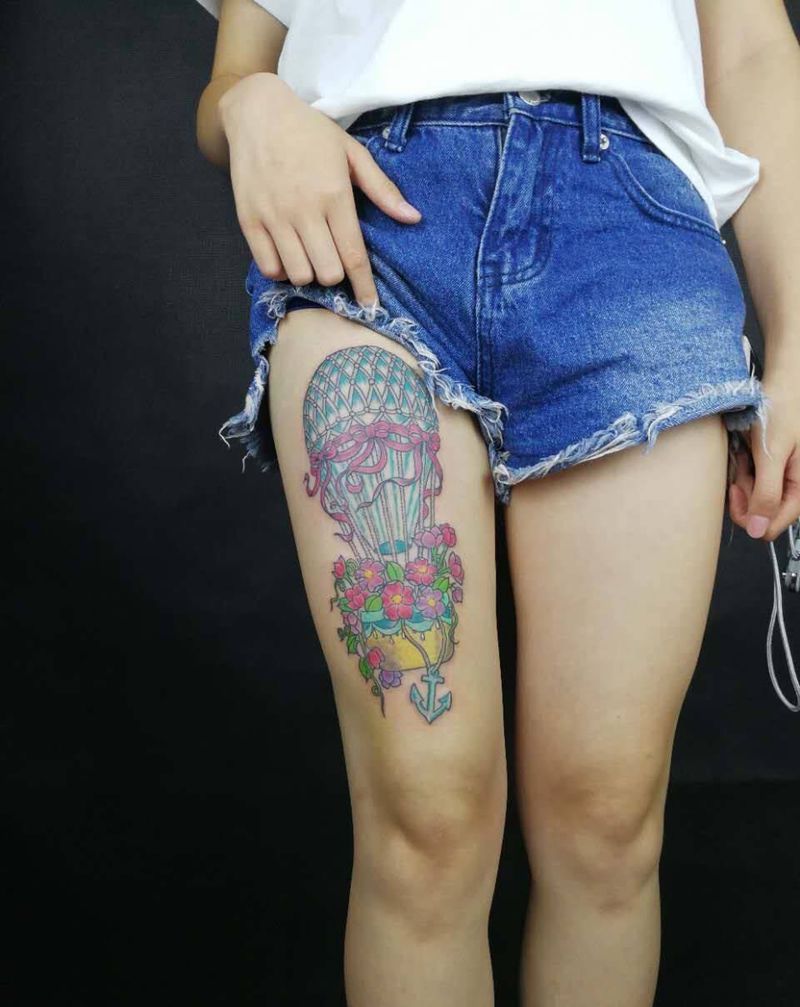 热气球纹身图片