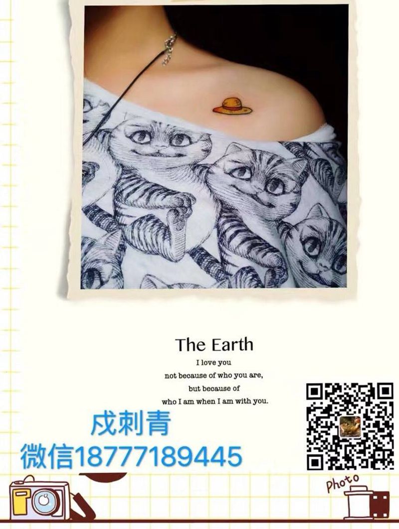 小清新纹身图片_成品肩部脚部手臂纹身图案