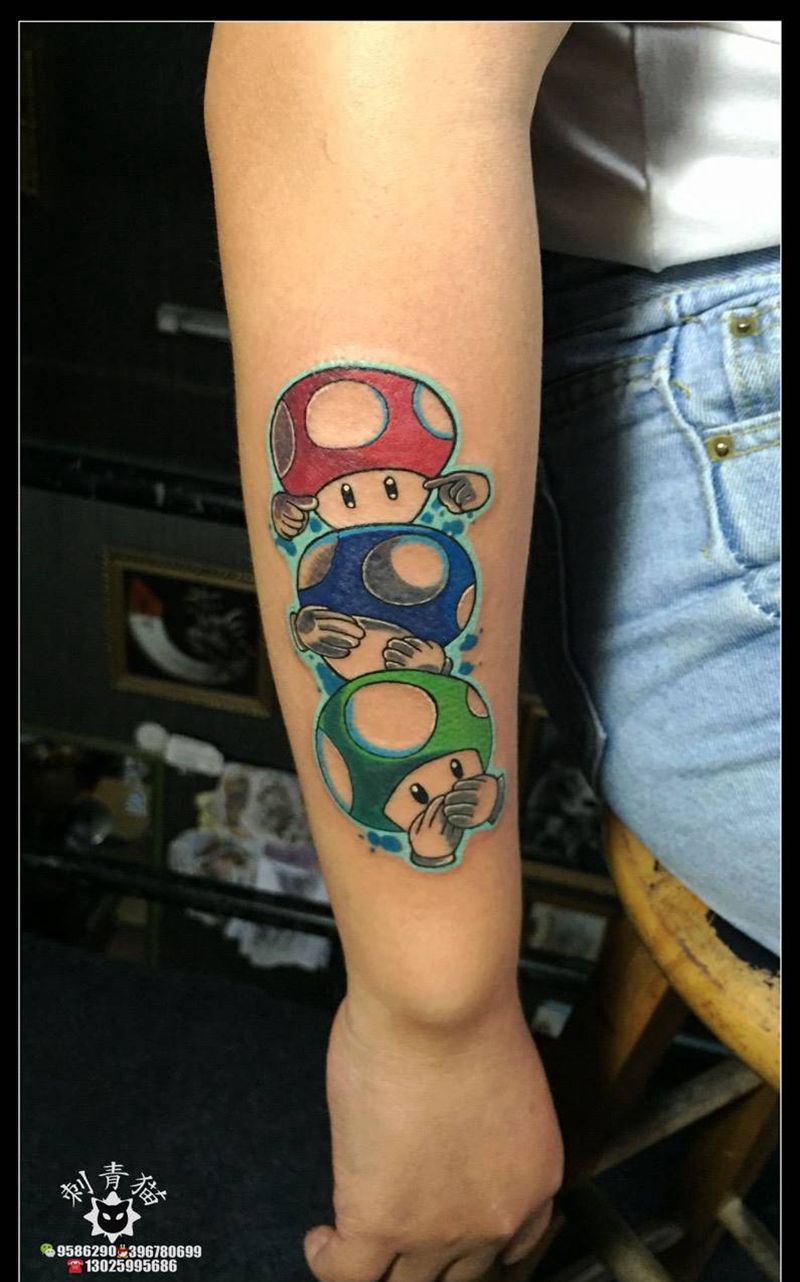 非礼勿听.勿视.无言纹身图片