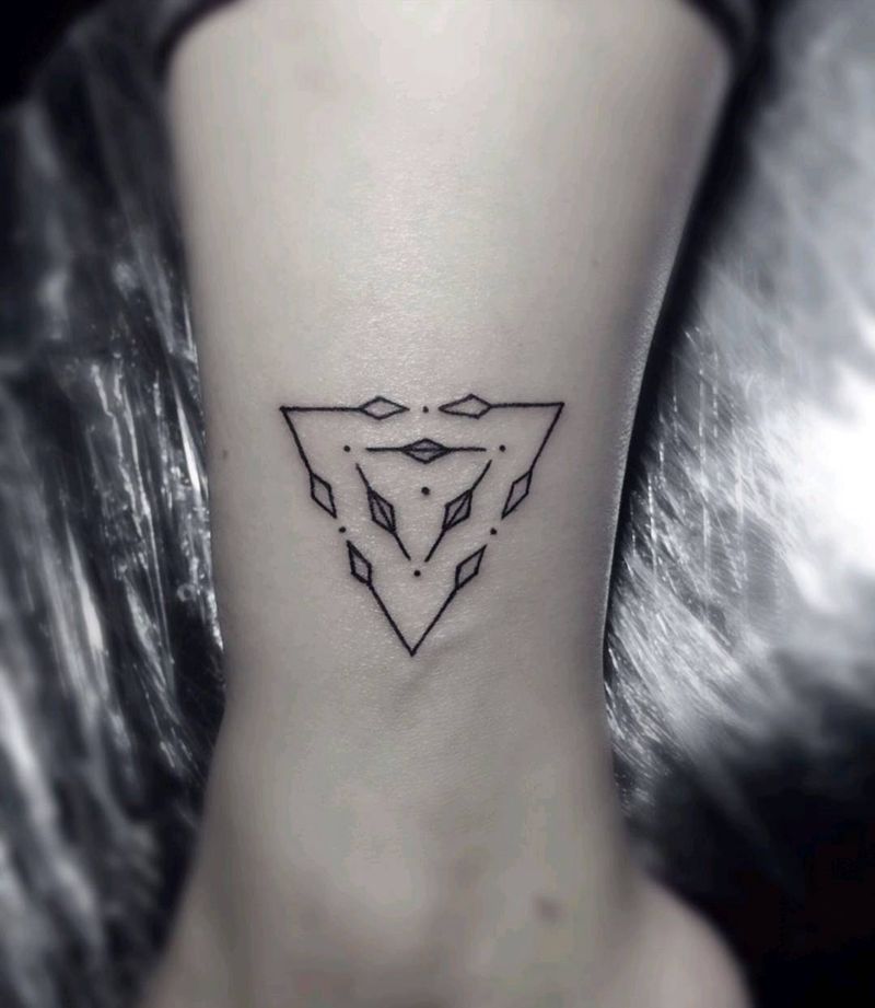 小清新纹身图片_脚部纹身图案