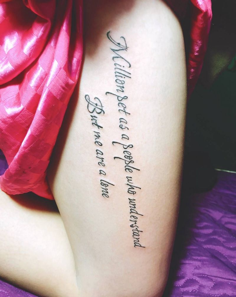 小英文纹身图片