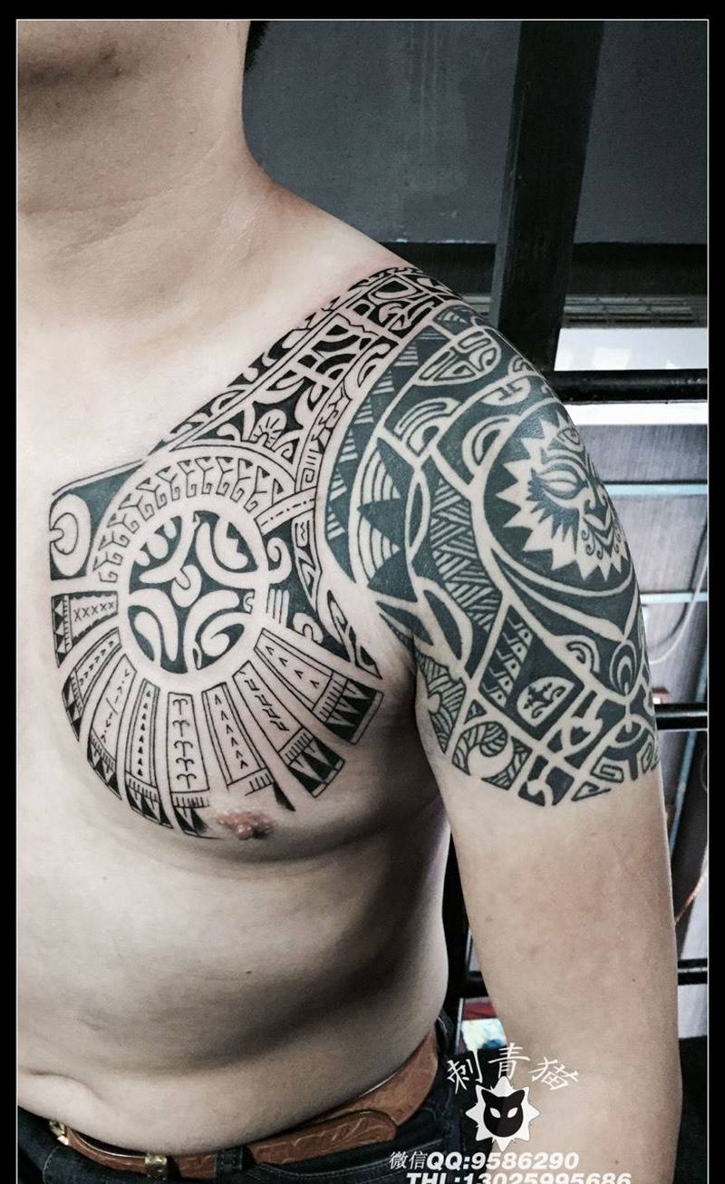 波利尼西亚图腾纹身图片