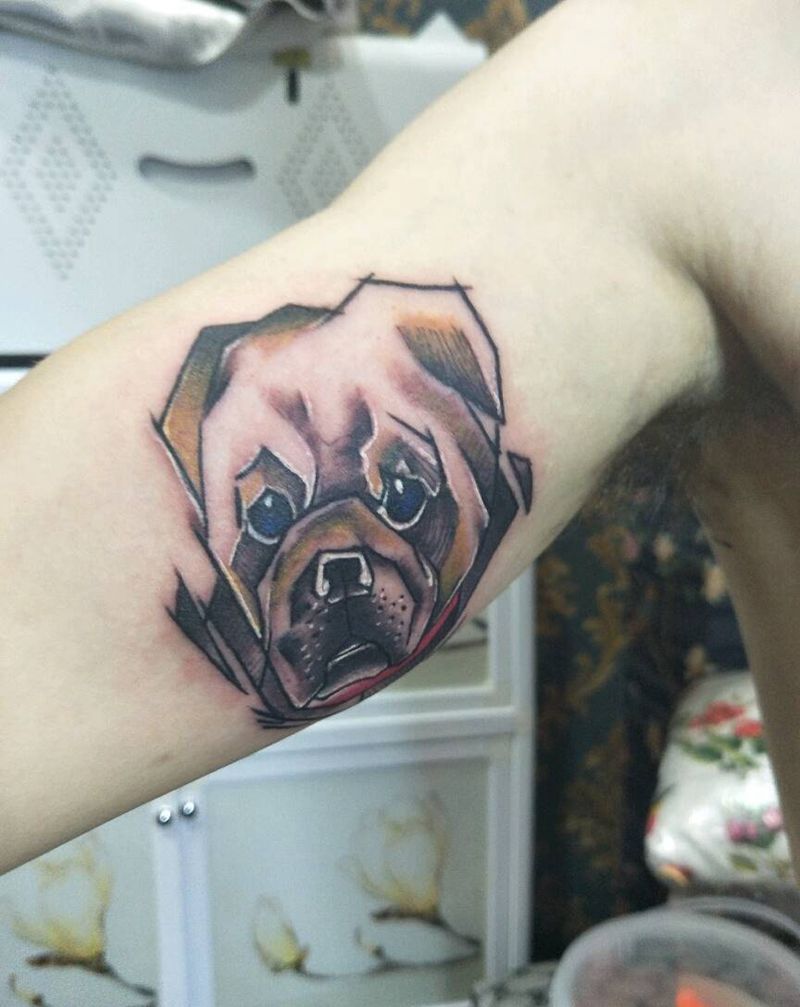 沙皮狗～纹身图片