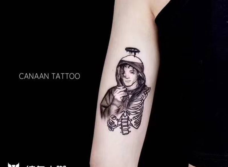 杰克逊纹身图片_欧美写实纹身图案