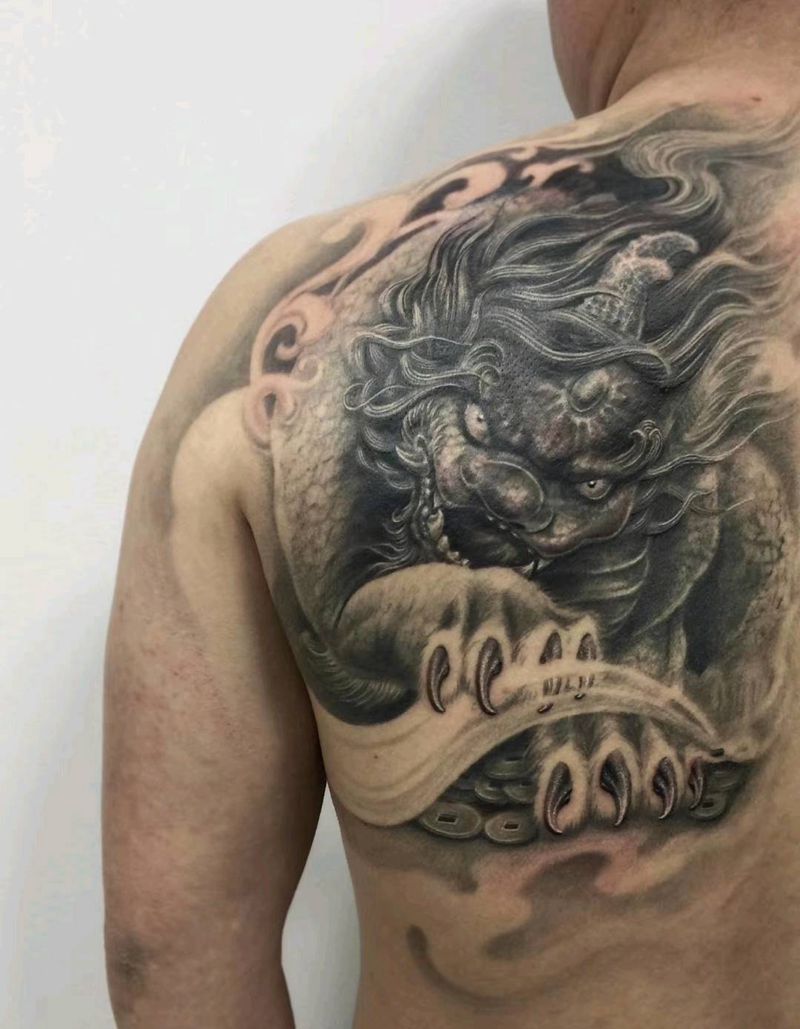 遮盖旧纹身纹身图片_肩部背部纹身图案