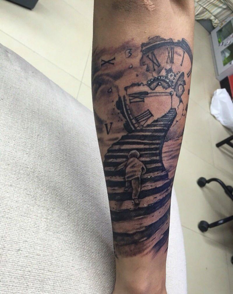 欧美风格纹身图片_手臂欧美写实纹身图案