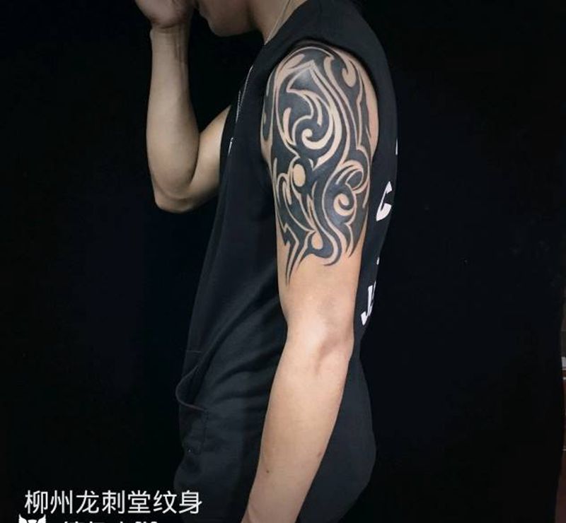 覆盖旧文身纹身图片_手臂图腾覆盖纹身图案