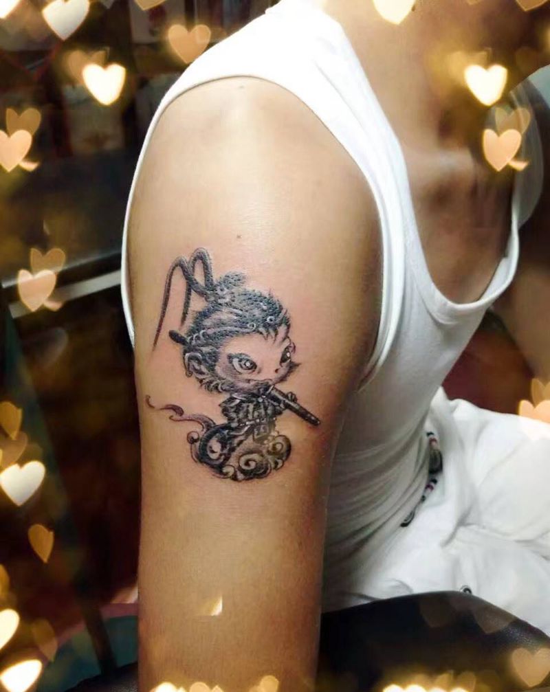 孙悟空卡通版纹身图片