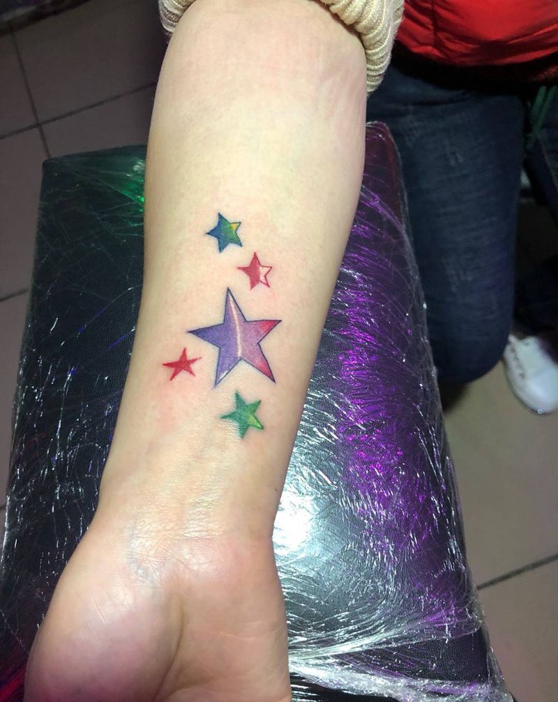 小星星纹身图片