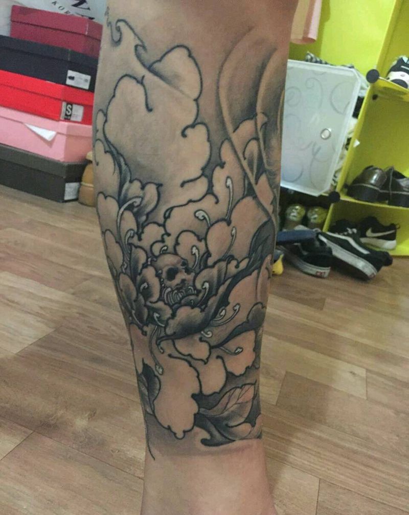 牡丹恢复后纹身图片