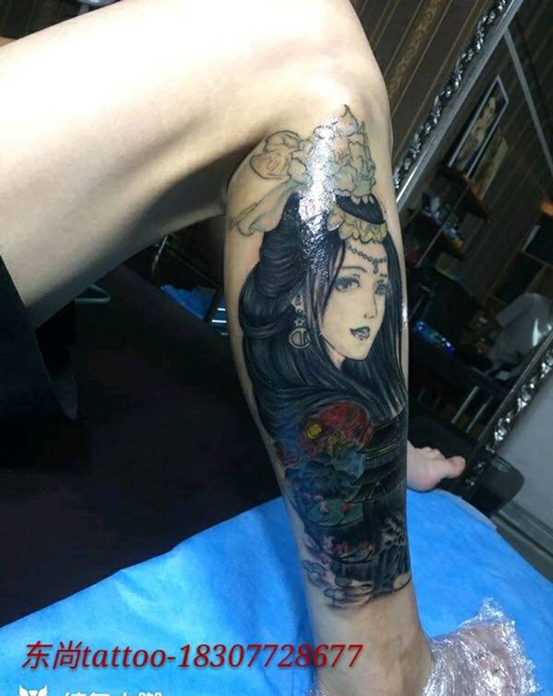 艺妓修改纹身图片