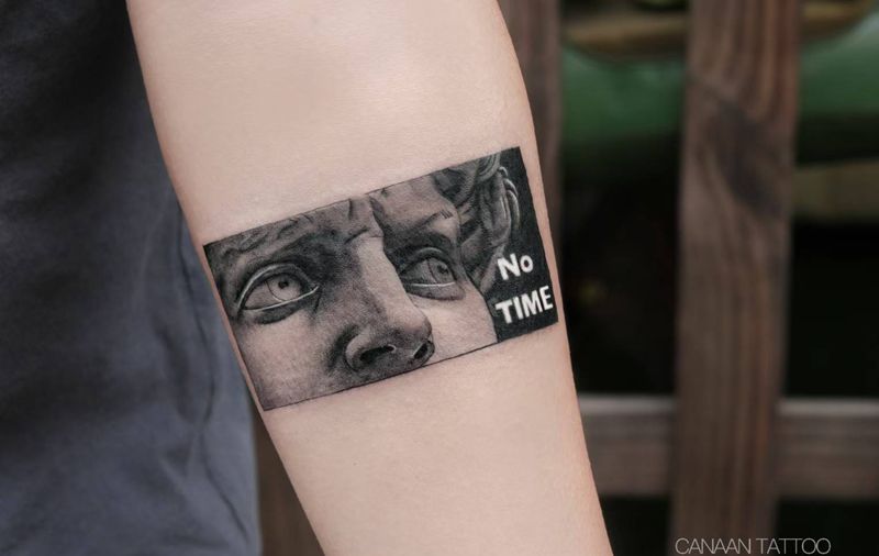 大卫纹身图片_欧美写实纹身图案