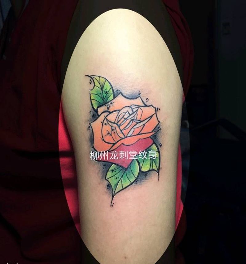 覆盖旧文身纹身图片_手臂新传统覆盖植物纹身图案