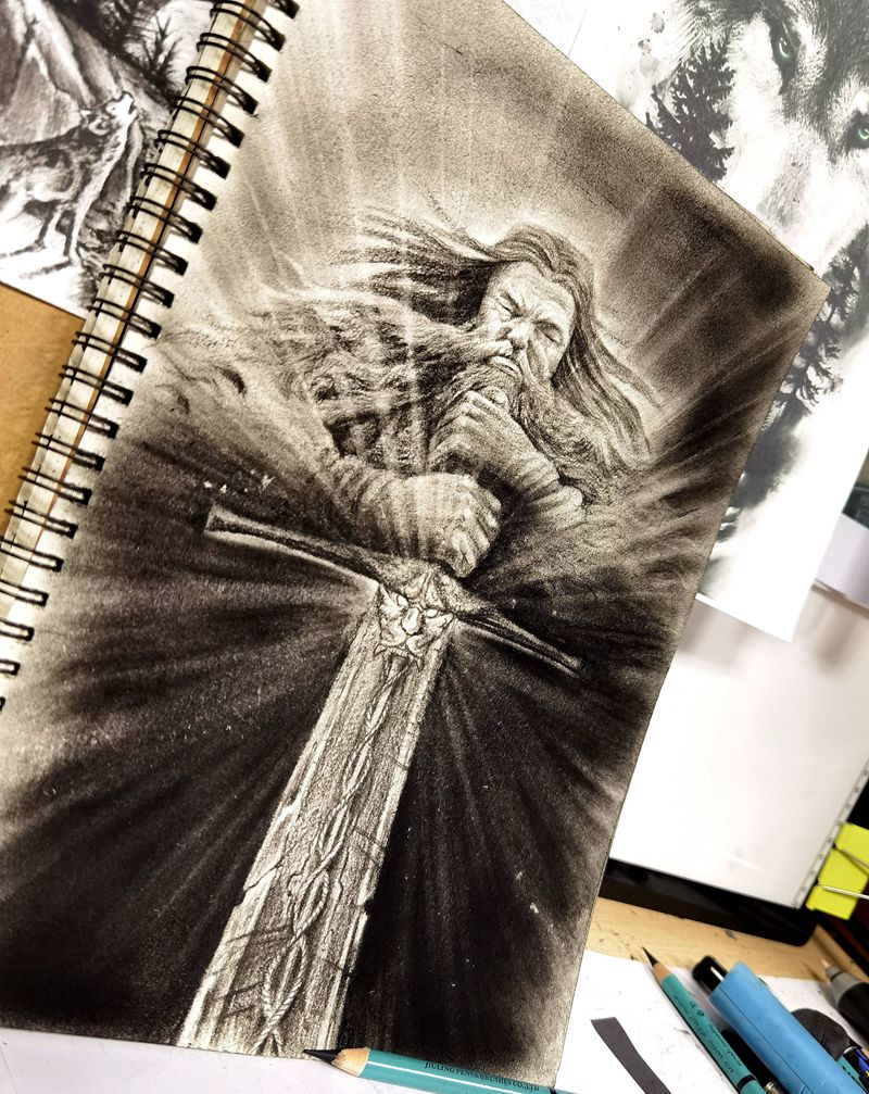 久久画几笔纹身图片_手臂腿部欧美写实新传统纹身图案