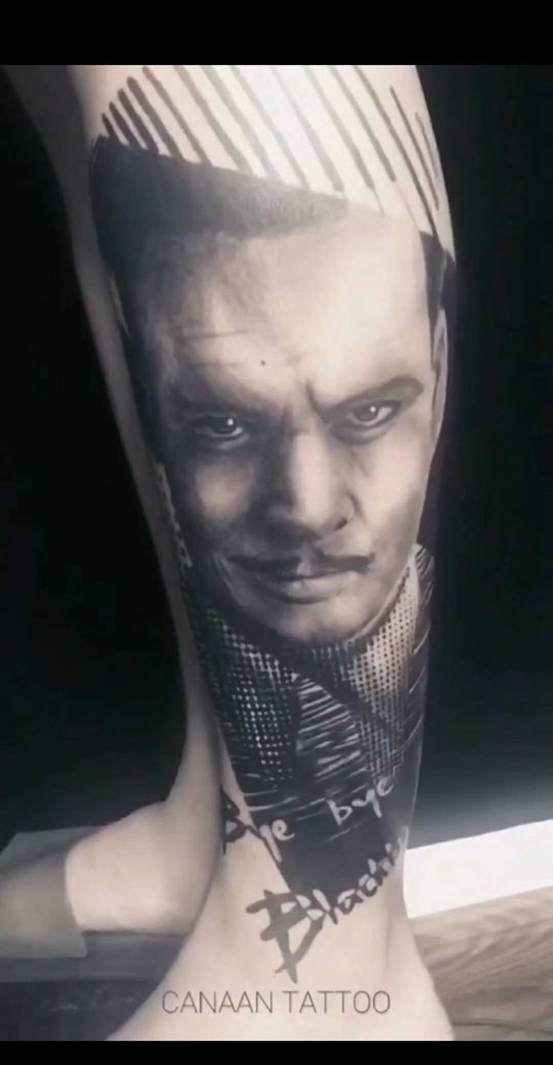 迪林杰纹身图片_欧美写实纹身图案