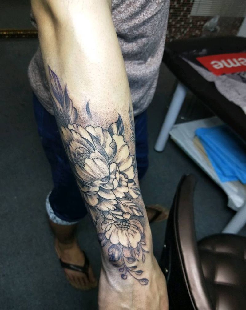 素花～纹身图片