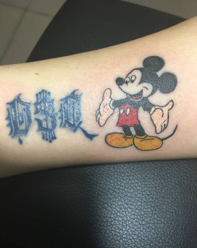 小米奇纹身图片