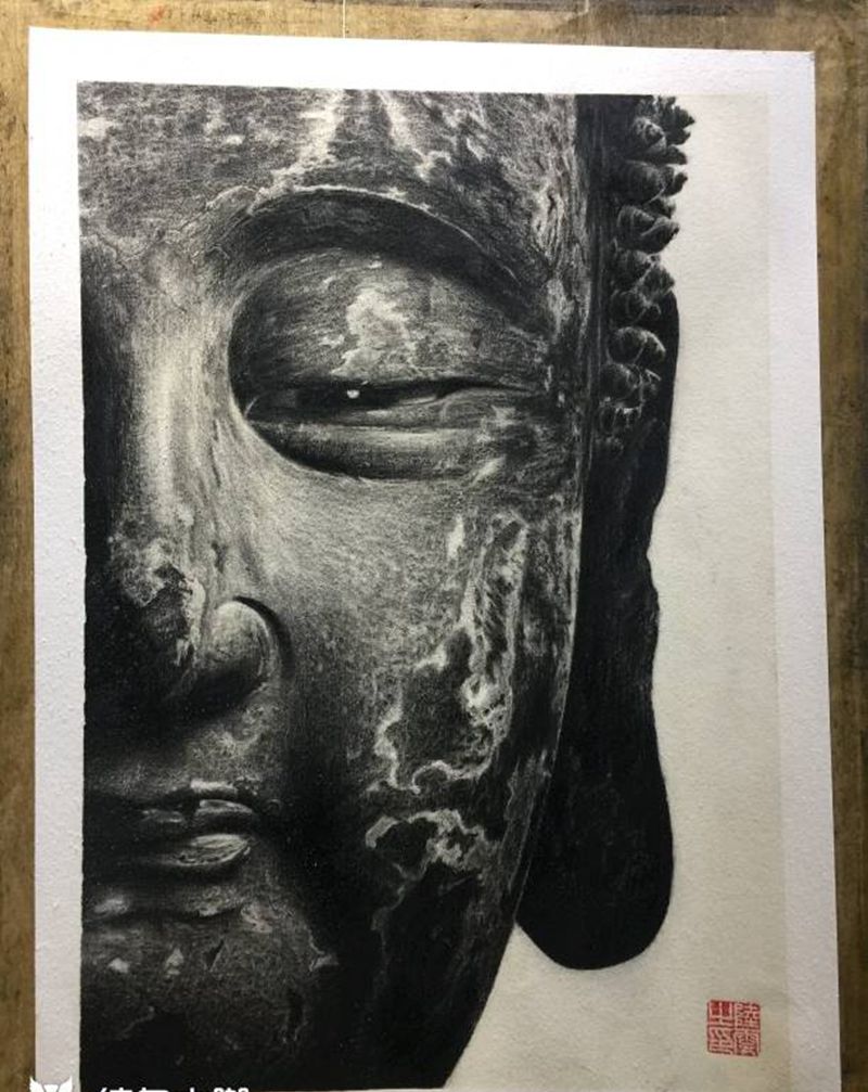 人心简单就是快乐纹身图片_腿部纹身图案