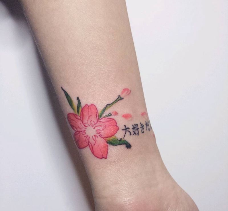 樱花纹身图片