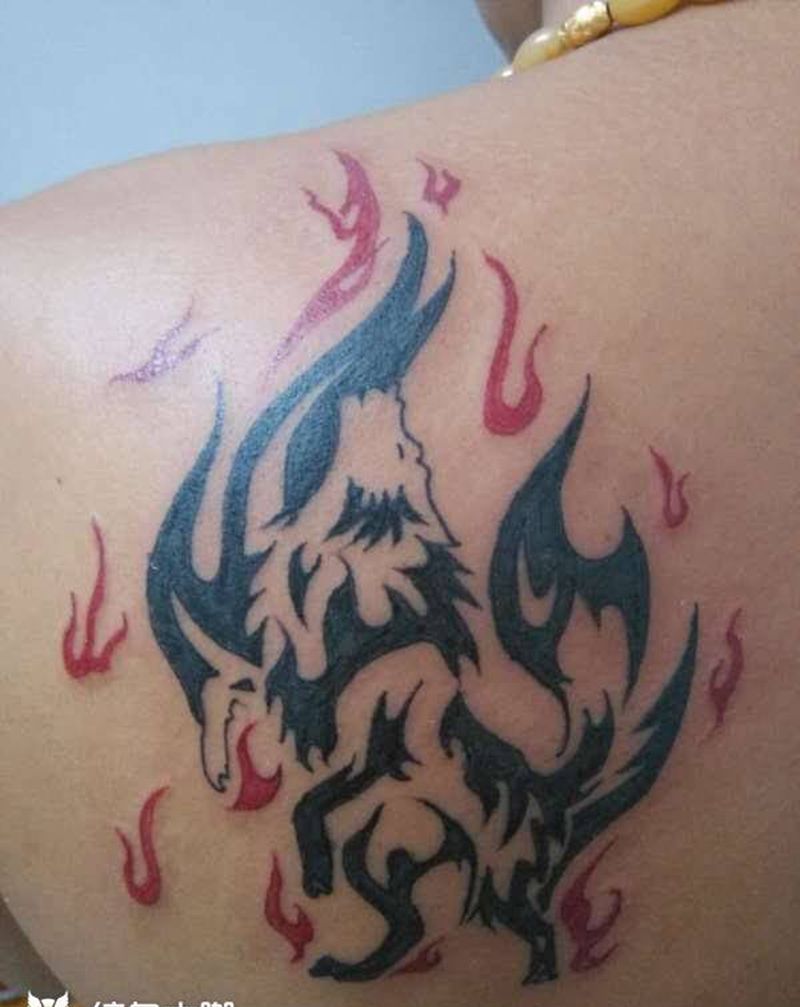 狼图腾纹身图片