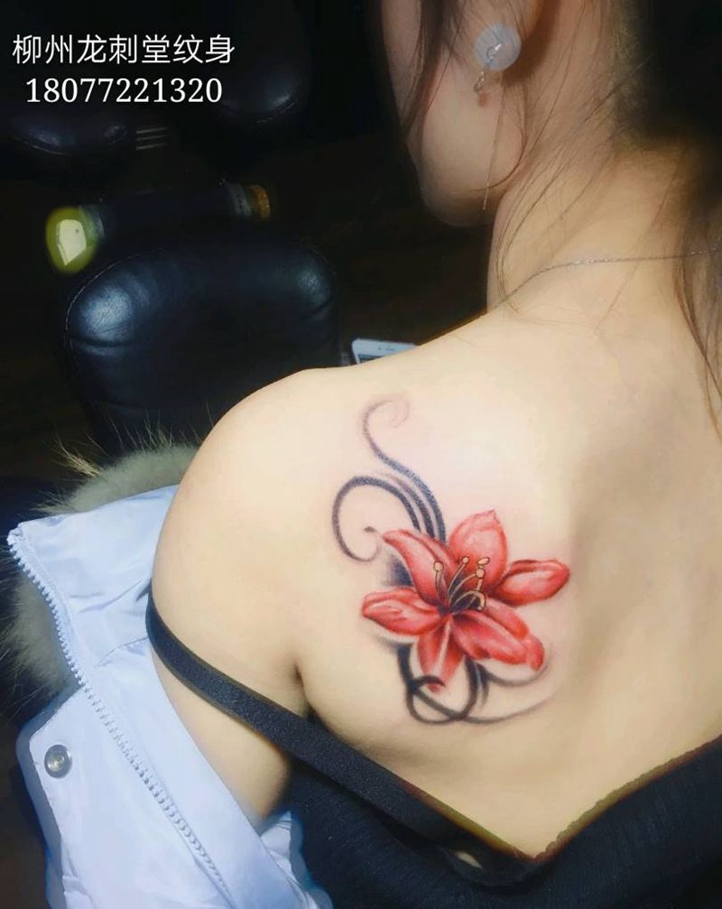 云想衣裳花想容纹身图片