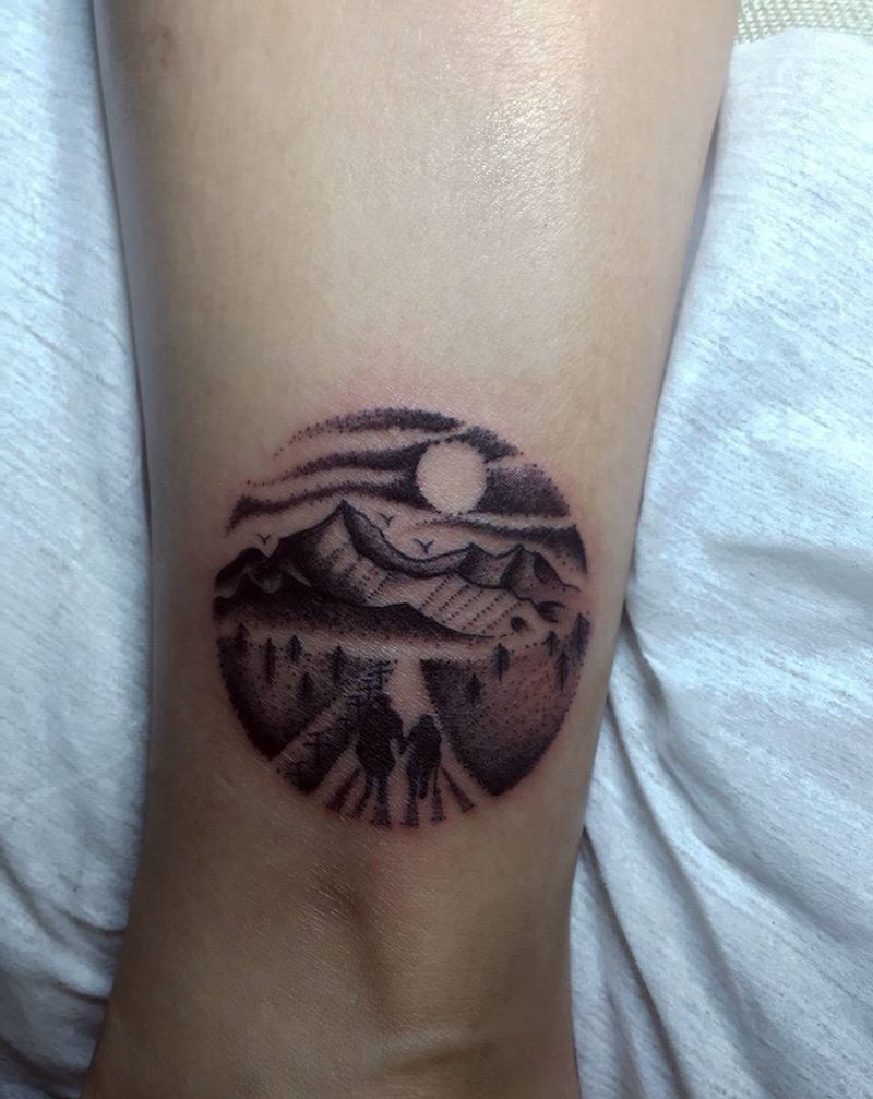 脚裸纹身作品纹身图片