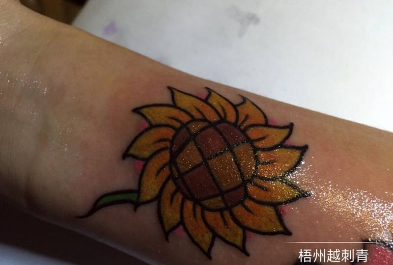 向日葵纹身图片