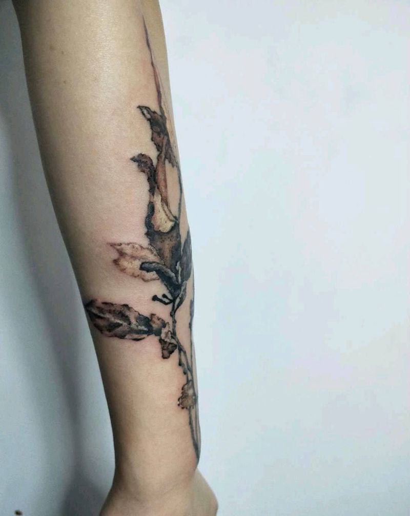 。。。纹身图片_手臂水彩纹身图案