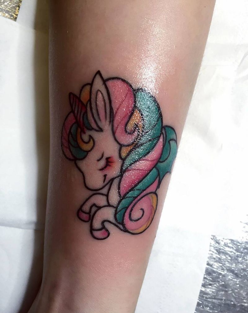 卡通小马纹身作品纹身图片