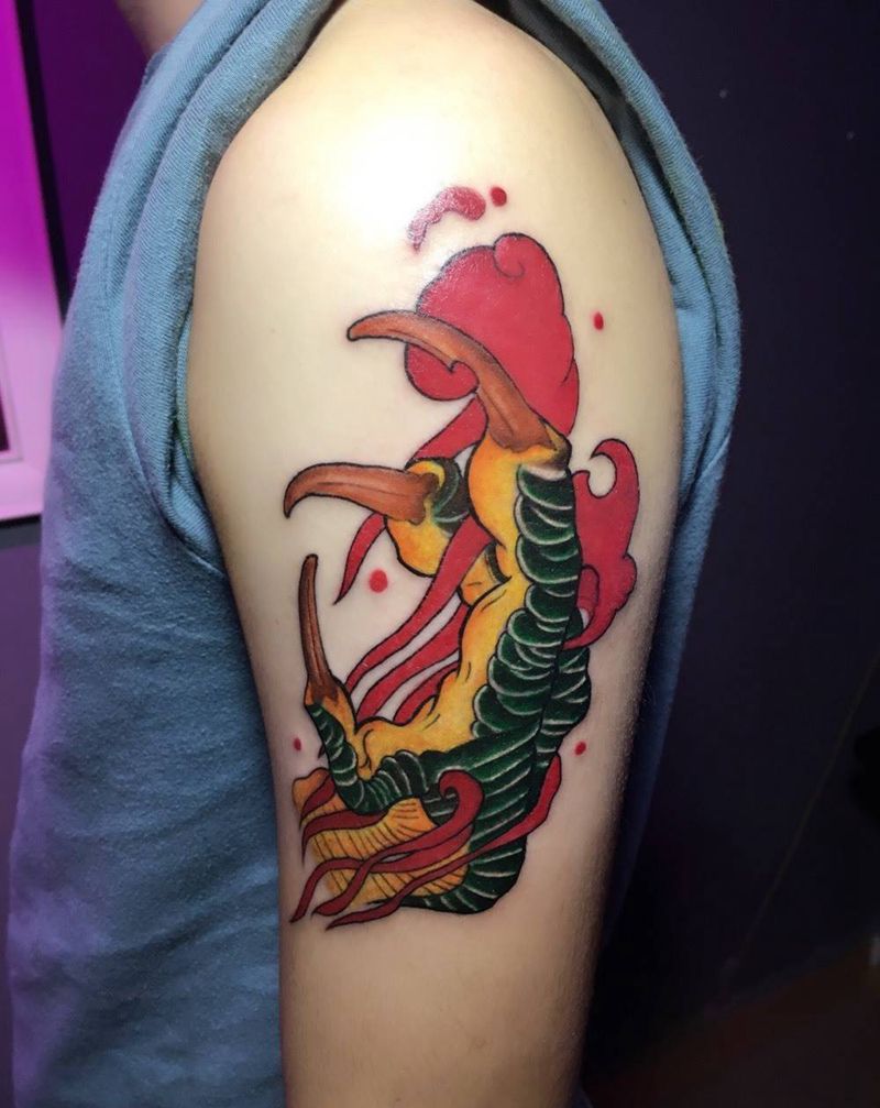 小图龙爪纹身图片