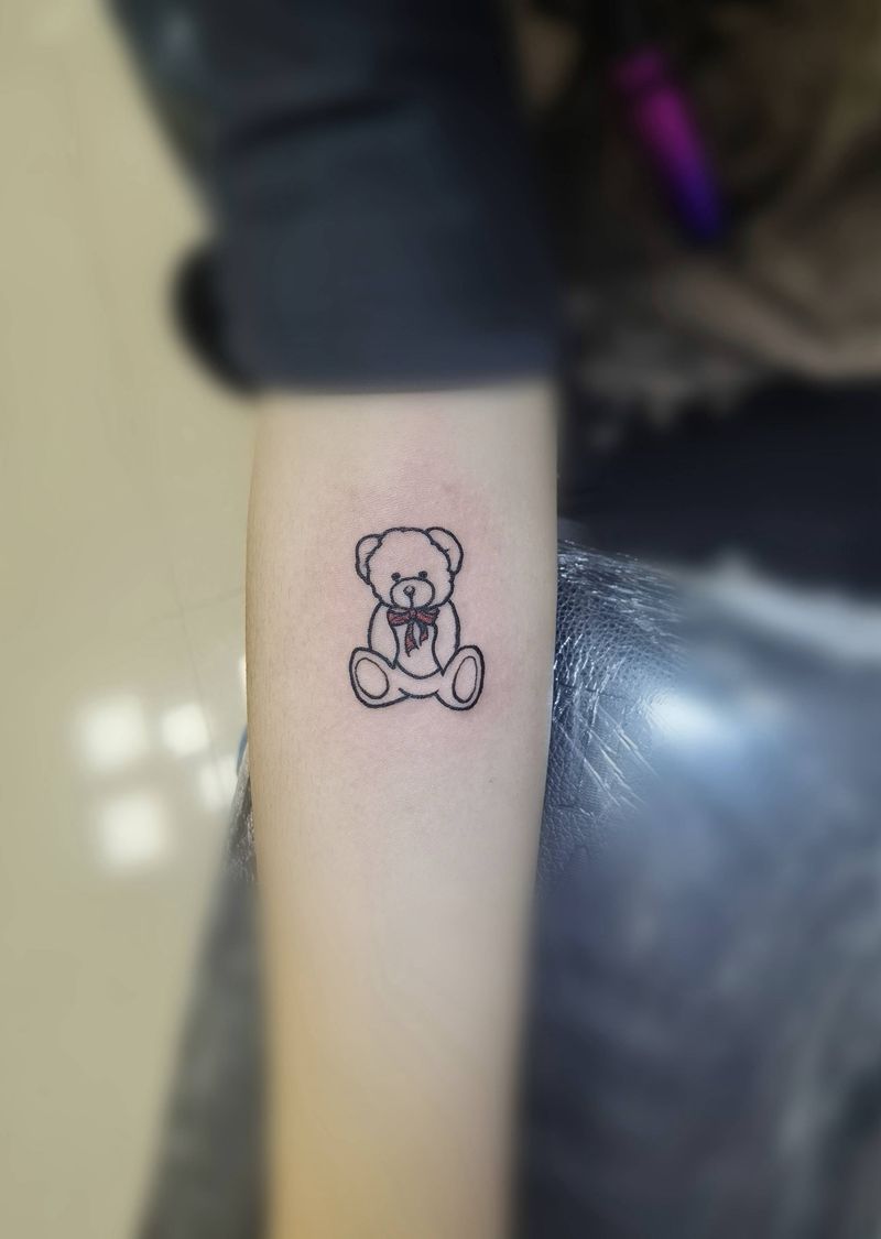 熊出没请注意⚠️纹身图片_手臂手部New School图腾纹身图案