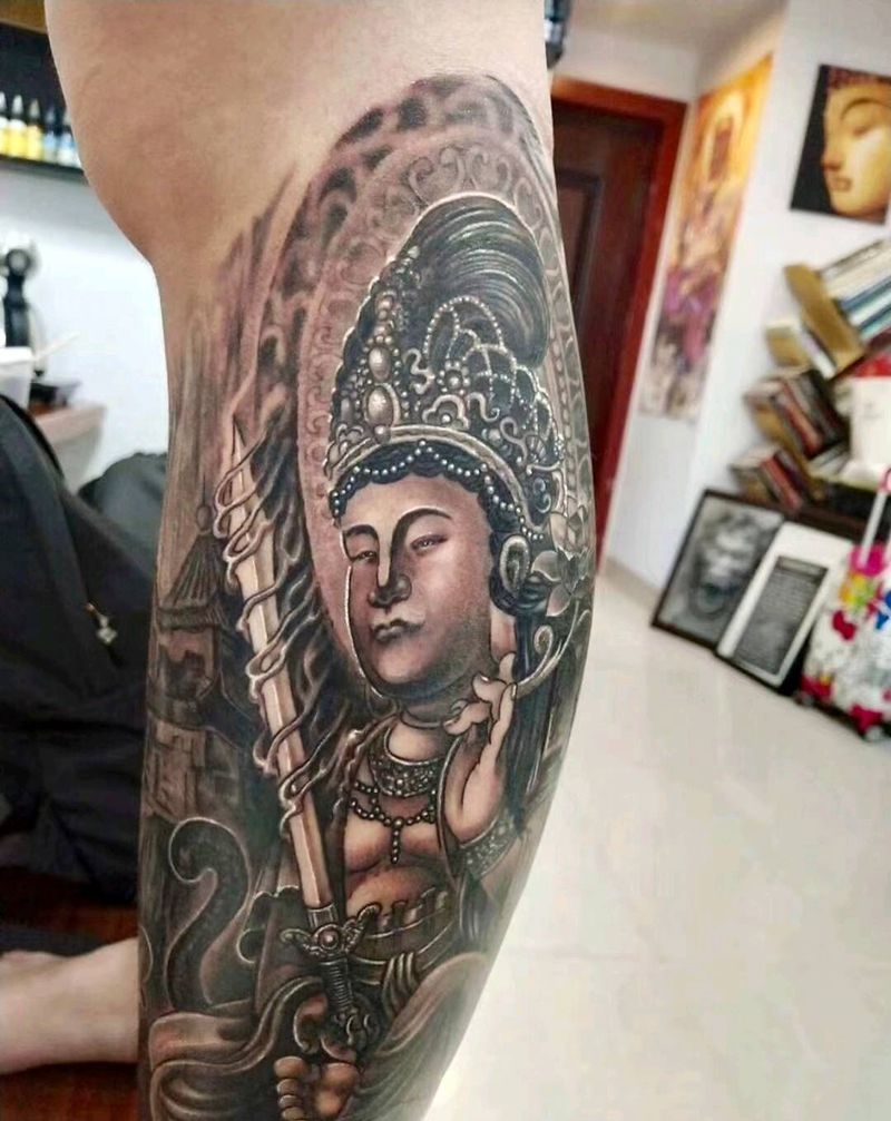 改纹身纹身图片_腿部脚部纹身图案