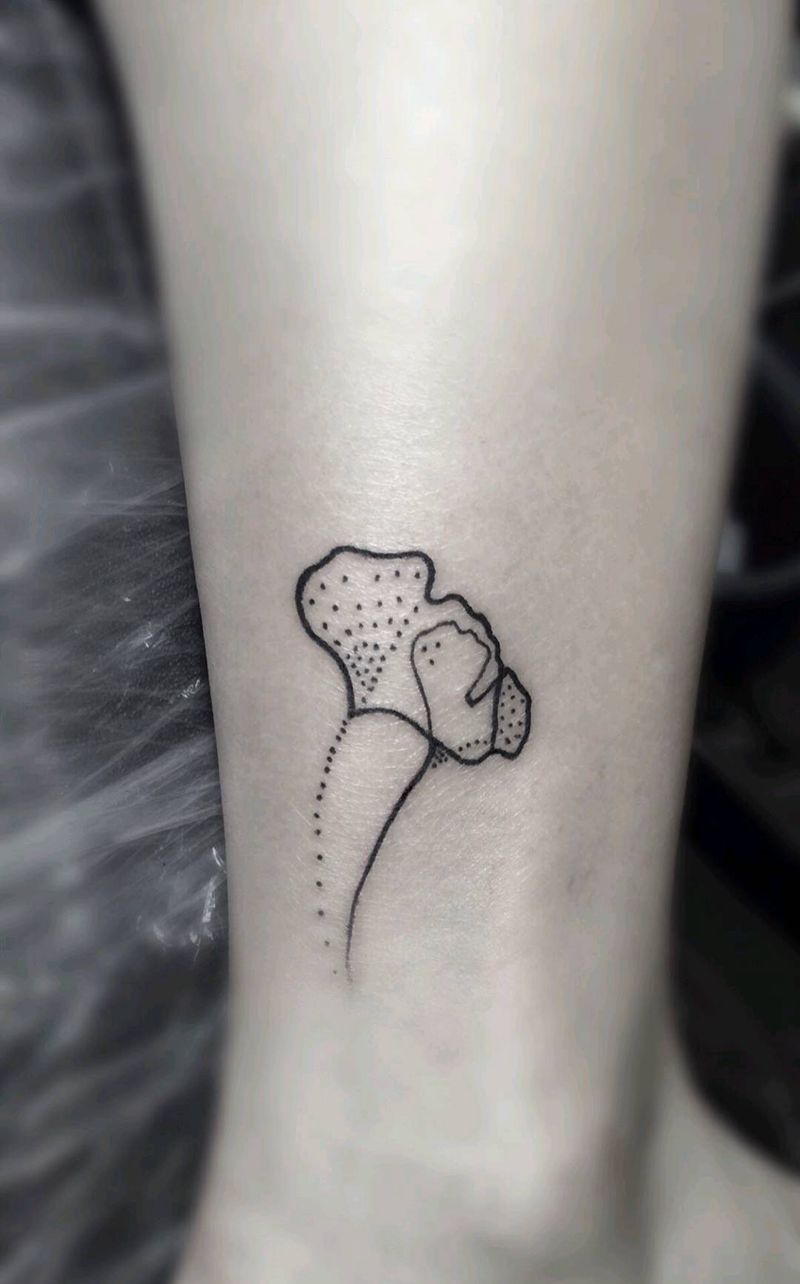 小清新纹身图片_脚部纹身图案